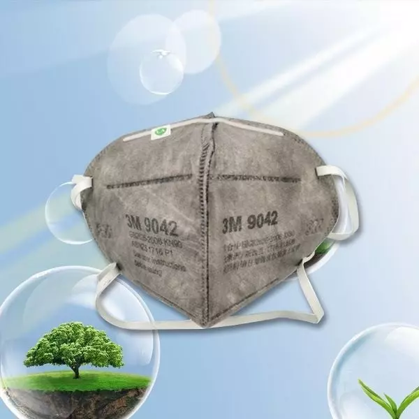 3M Universal Fit Nose Mask Cup-Shaped Small Size Grey Non-Woven for Dust Pollution Protection Use, 9042 (Pack of 120 Pcs)
