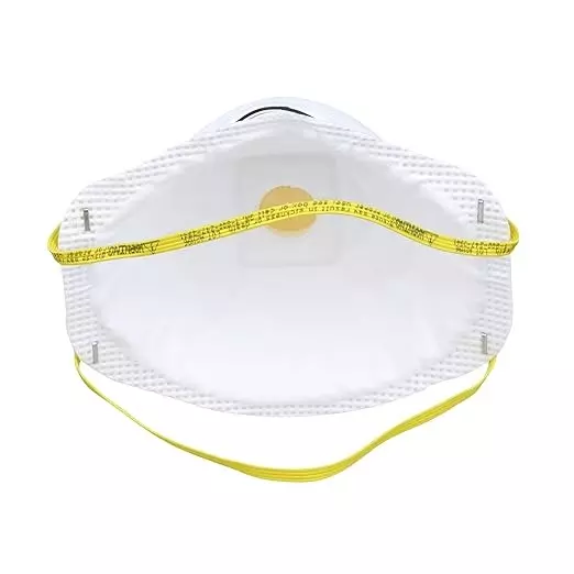 3M Universal Fit Nose Mask Cup-Shaped Standard Size White Braided Elastic for Dust Pollution Protection Use, 8511 (Pack of 25 Pcs)