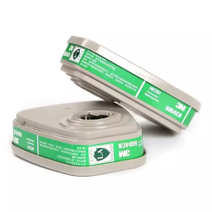 3M Ammonia Methylamine Cartridge Green & Grey Ammonia for Oil & Gas, Food Safety, 6004 (Pack of 5 Set)