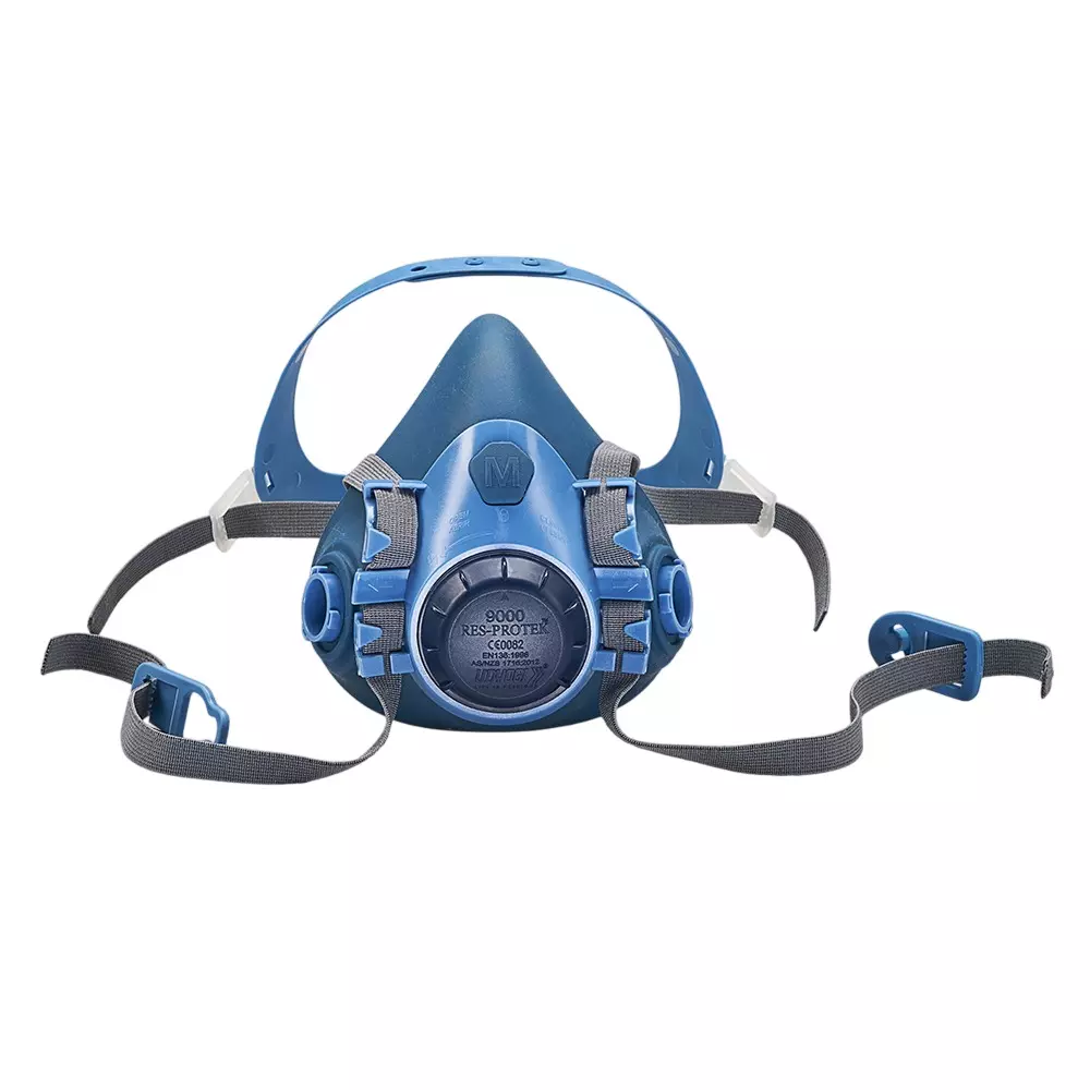 Udyogi Res-Protek Reusable Half Face Mask Silicone Blue Size M, 9000
