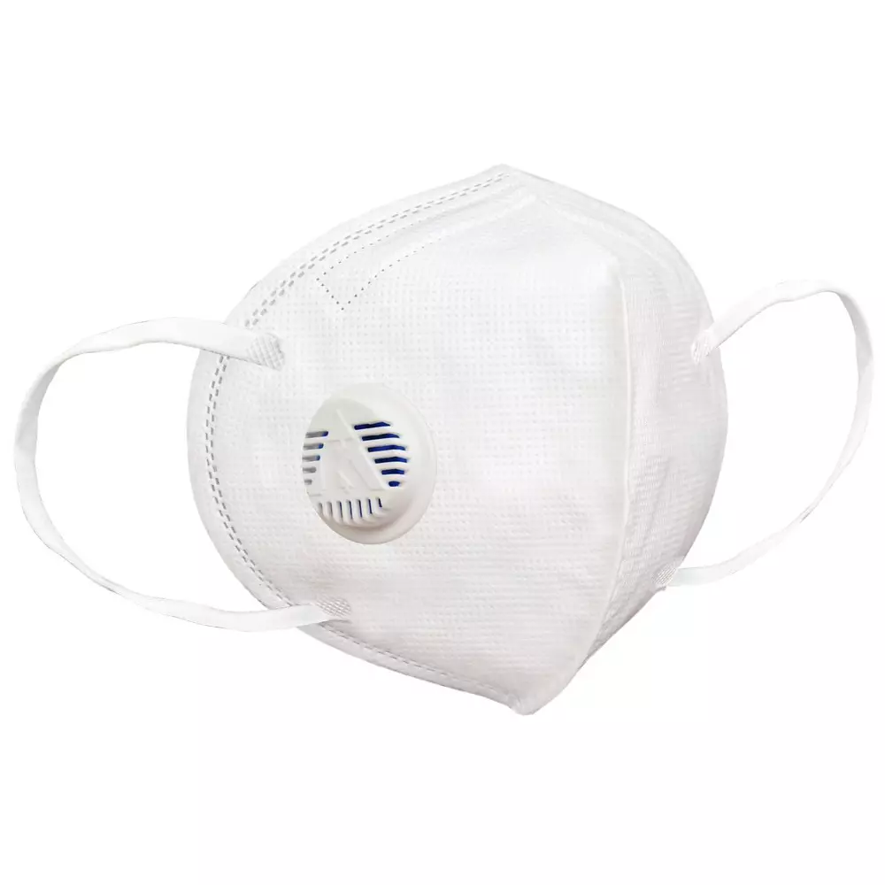 iMTSP Disposable Mask with Exhalation Valve White Universal Size