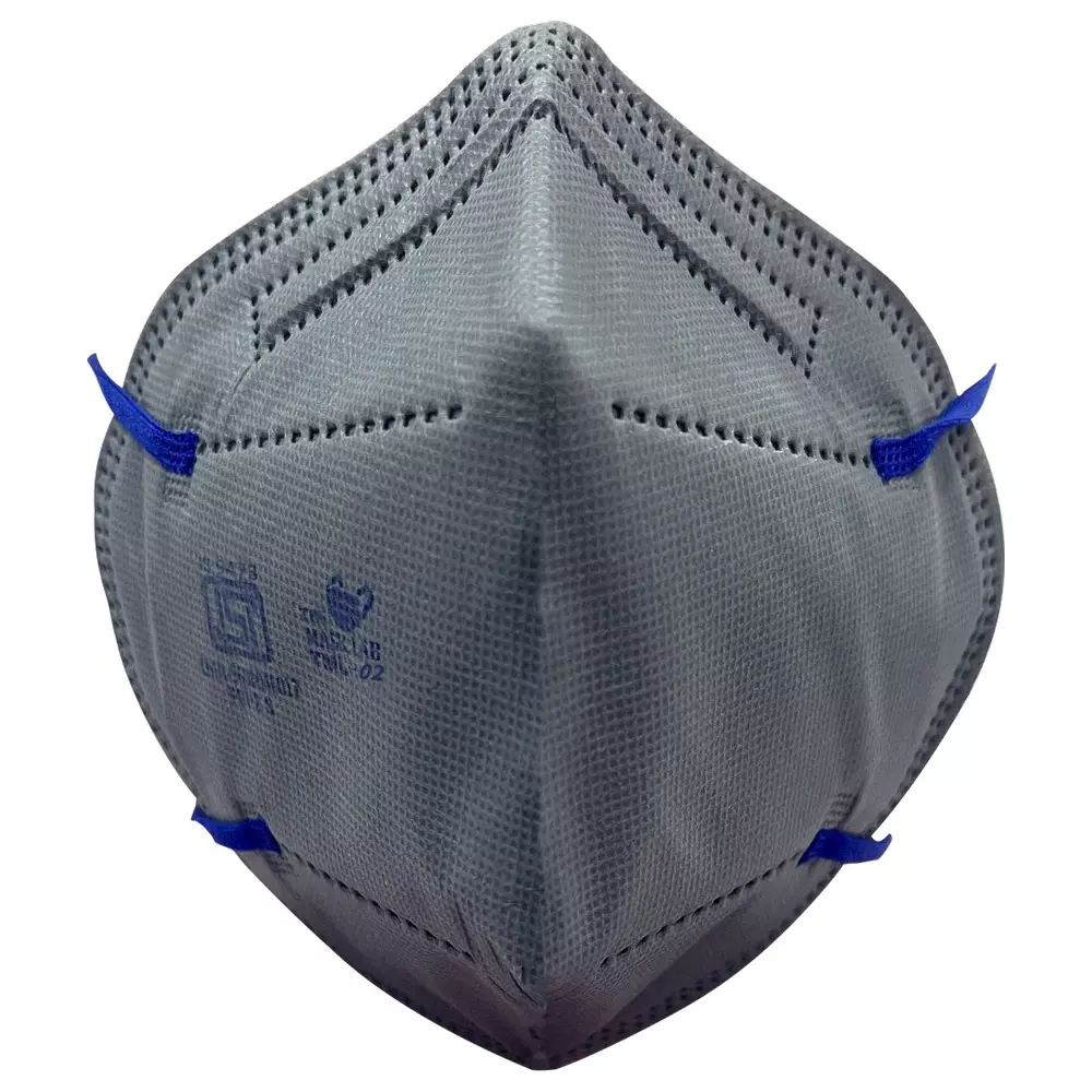 The Mask Lab Face Mask C Shape Polypropylene Head Loop Grey for Industrial Safety & Medical Purpose, TML-02 50 Pcs