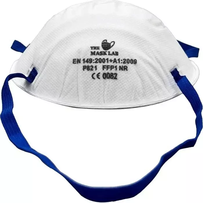 The Mask Lab FFP1 Mask Cup White Ergonomic Cup Design for Viral Infections, P821 (Pack of 20 Pcs)