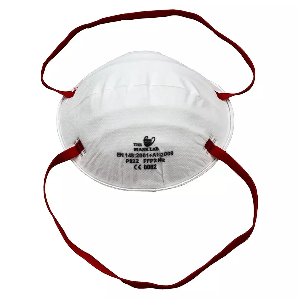 The Mask Lab FFP2 Mask Cup White Ergonomic Cup Design for Viral Infections, P822 (Pack of 20 Pcs)