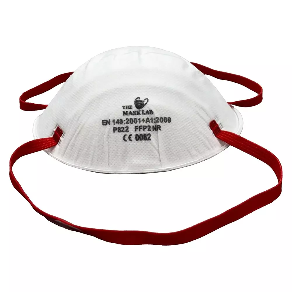The Mask Lab FFP2 Mask Cup White Ergonomic Cup Design for Viral Infections, P822 (Pack of 20 Pcs)