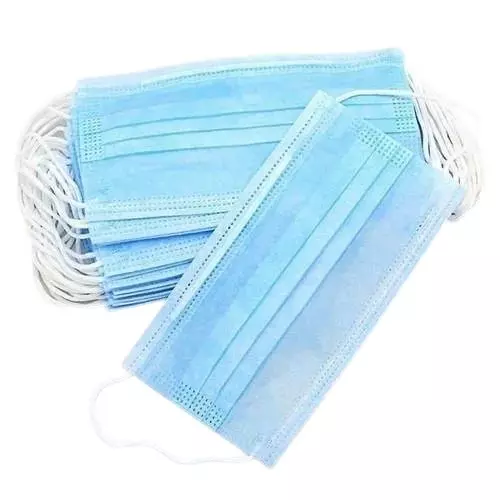 GLOBALSS General Purpose Disposable Face Mask 3 Ply Free Size (Pack of 100)