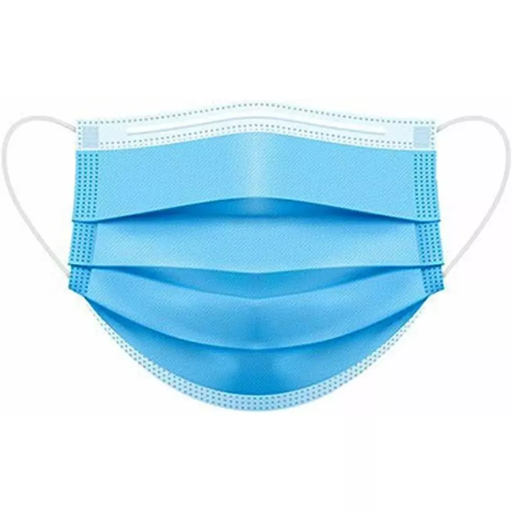 GLOBALSS General Purpose Disposable Face Mask 3 Ply Free Size (Pack of 100)