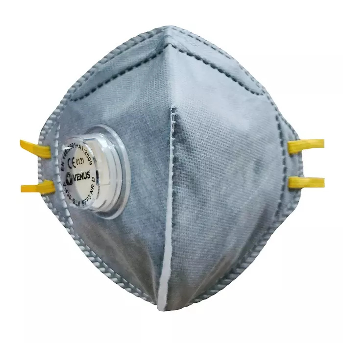 Venus V-430 SLV Fold-Flat Particulate Respirator Electrostatic PP-MB FFP3 NR D Filter Class Grey, 110496601 (Pack of 150)