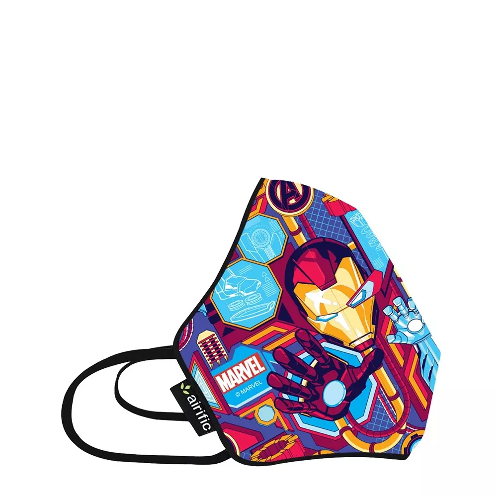 Airific Marvel Anti Pollution Mask Ironman Grid - Extra Small