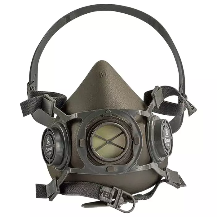 Venus Respirator Mask without Cartridge Grey for Ships & Sewage Use, V-500