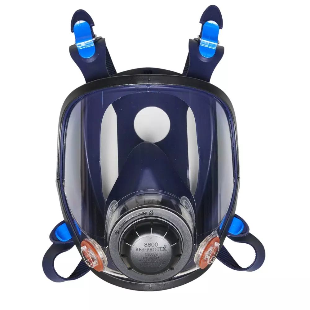Udyogi Res-Protek Reusable Full Face Mask Silicone Blue Size M, 8800