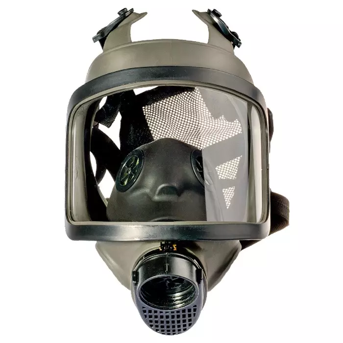 Venus Reusable Full Face Mask TPE With Textile Head Band Medium Size For Venus V-7700 Single Gas Filter, V-667