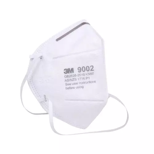 3M Respirator Face Mask KN90 Filter Class White, 9002 KN90 (Pack of 50)