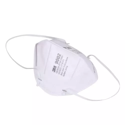 3M Respirator Face Mask KN90 Filter Class White, 9002 KN90 (Pack of 50)