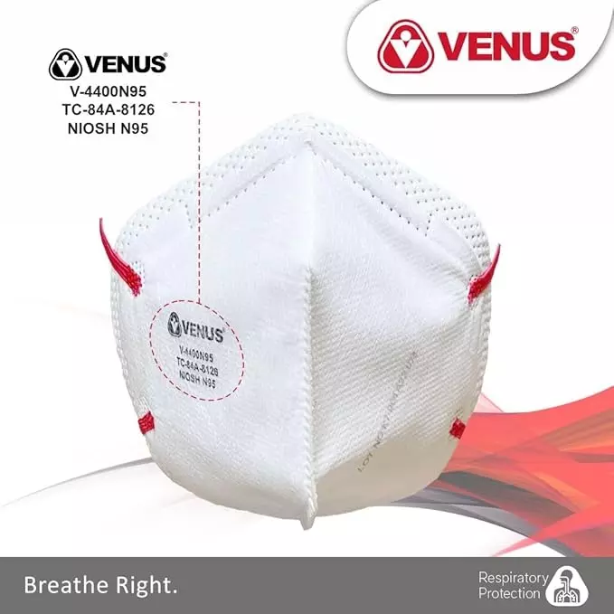 venus-v-4400-niosh-n95-face-mask-textile-elastic-irritation-free-disposable-white-free-size-130404501-pack-of-25