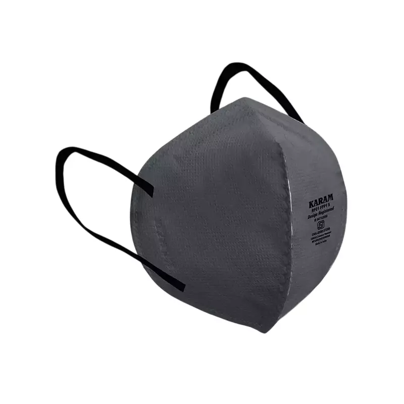 Karam Disposable Face Respirator FFP1 Non-Woven Polypropylene with Ear Loops, RF01 (Pack of 1000 Pcs)