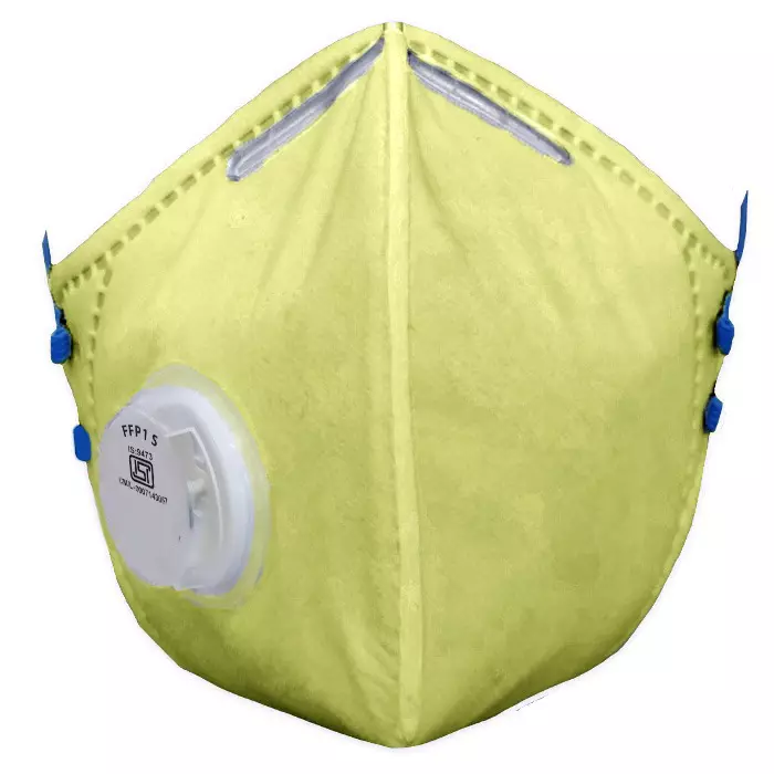Venus Mask With Breathable Valve V 410 Yellow (Pack of 50 Pcs)