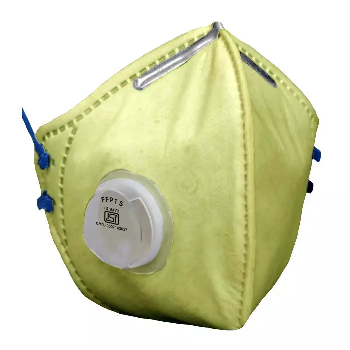 Venus Mask With Breathable Valve V 410 Yellow (Pack of 50 Pcs)