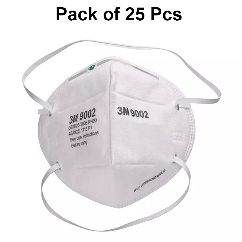 3-m-respiratior-mask-cup-shape-polypropylene-white-9002-export-pack-of-25-pcs
