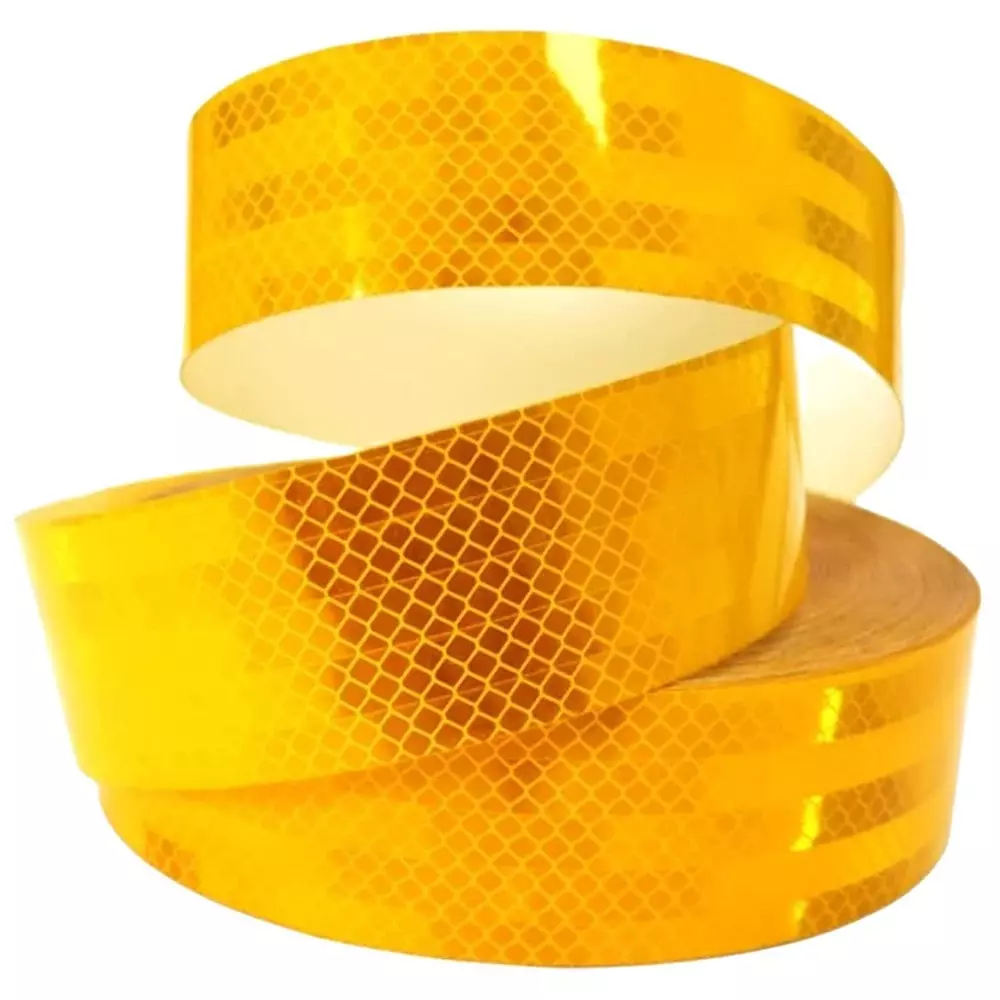GENERIC 2 inch (50.8 mm) High Intensity Warning Reflective Tape Yellow 50 m Length
