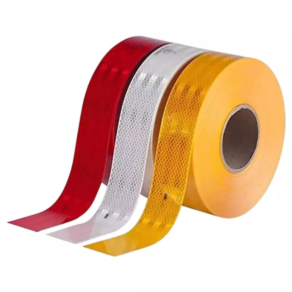 Autovision Reflective Tape White, Red, Yellow Color 25.4 mm x 3 m Size (Set of 3)