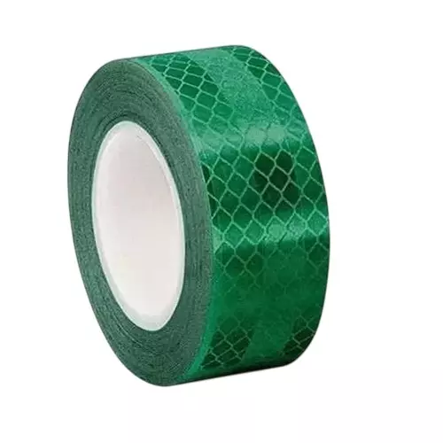 ANGELSAFE Reflective Tape Made of Micro-Prismatic Film Green Color 50 m Length and 2 inch (50.8 mm) Width (Pack of 5 Roll)