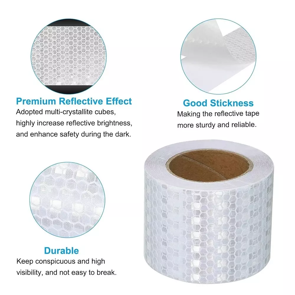 GENERIC 2 inch (50.8 mm) High Intensity Warning Reflective Tape White 2 m Length