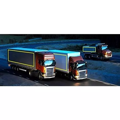 GlowTail High Intensity Warning Reflective Radium Tape Sticker 50.8 mm (2 Inch) x 6 m Yellow