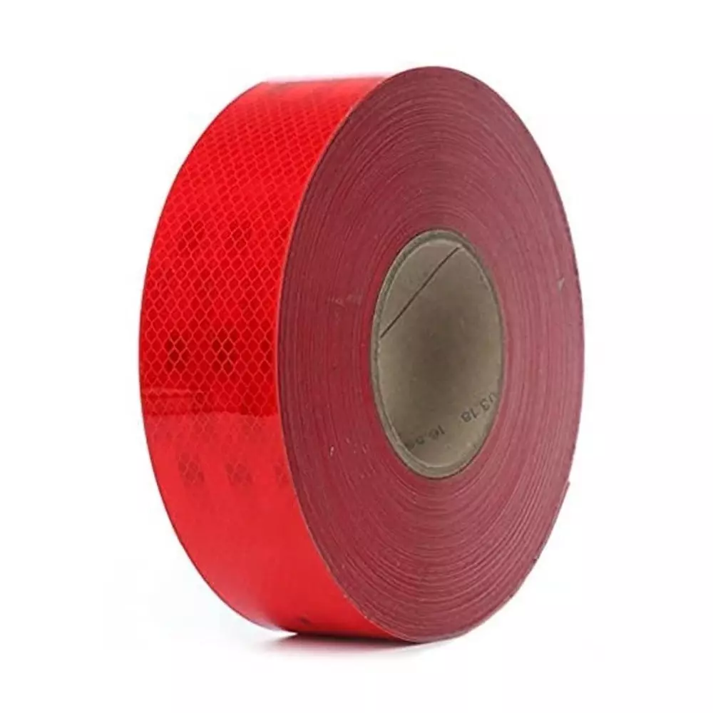 Bombay MS High Intensity Reflective Radium Tape Water Proof Red 50.8 mm (2 inch) Width 5 m Length