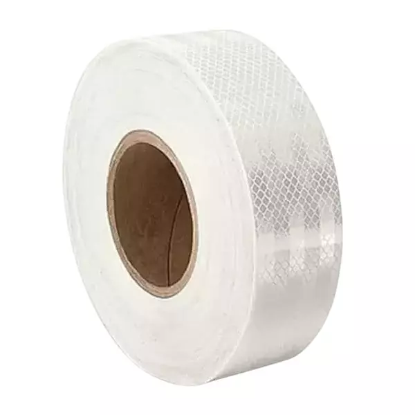 GENERIC 2 inch (50.8 mm) High Intensity Warning Reflective Tape White 50 m Length