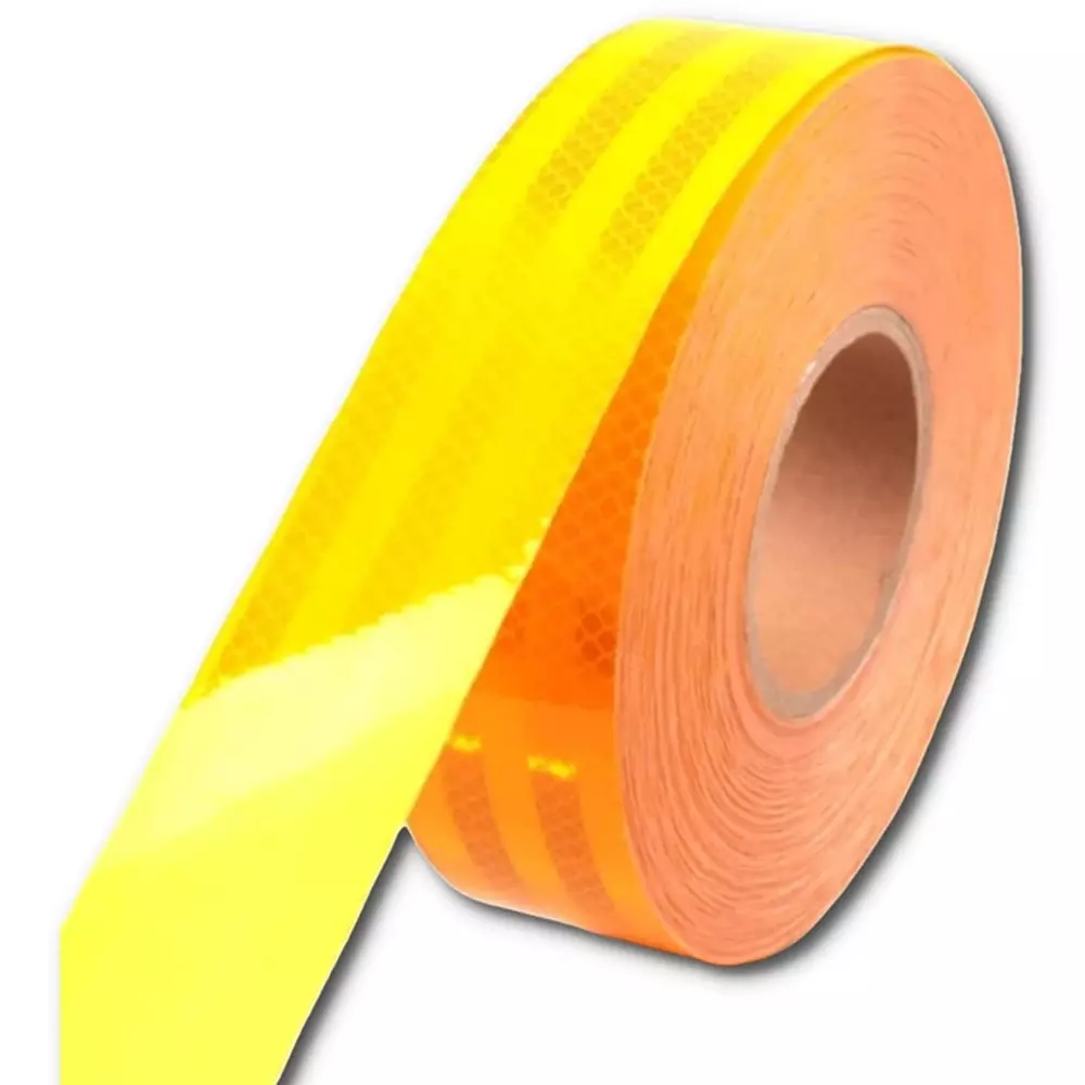 GENERIC 2 inch (50.8 mm) High Intensity Warning Reflective Tape Yellow 5 m Length