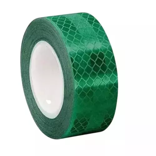 BEGGOSAFE Reflective Tape 50 m Length Waterproof 50.8 mm (2 inch) Width Green (Pack of 5)