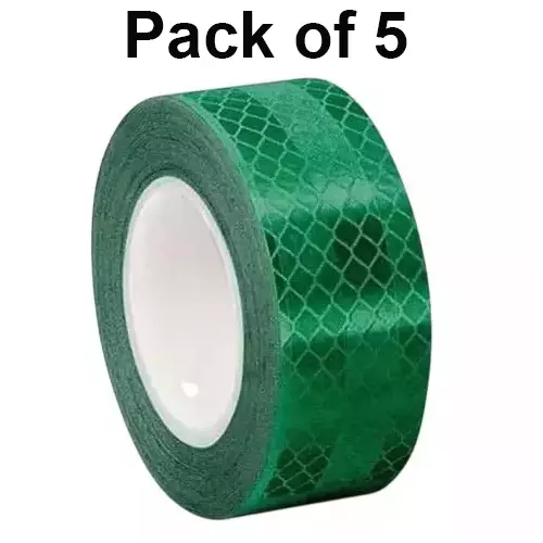 beggosafe-reflective-tape-50-m-length-waterproof-508-mm-2-inch-width-green-pack-of-5