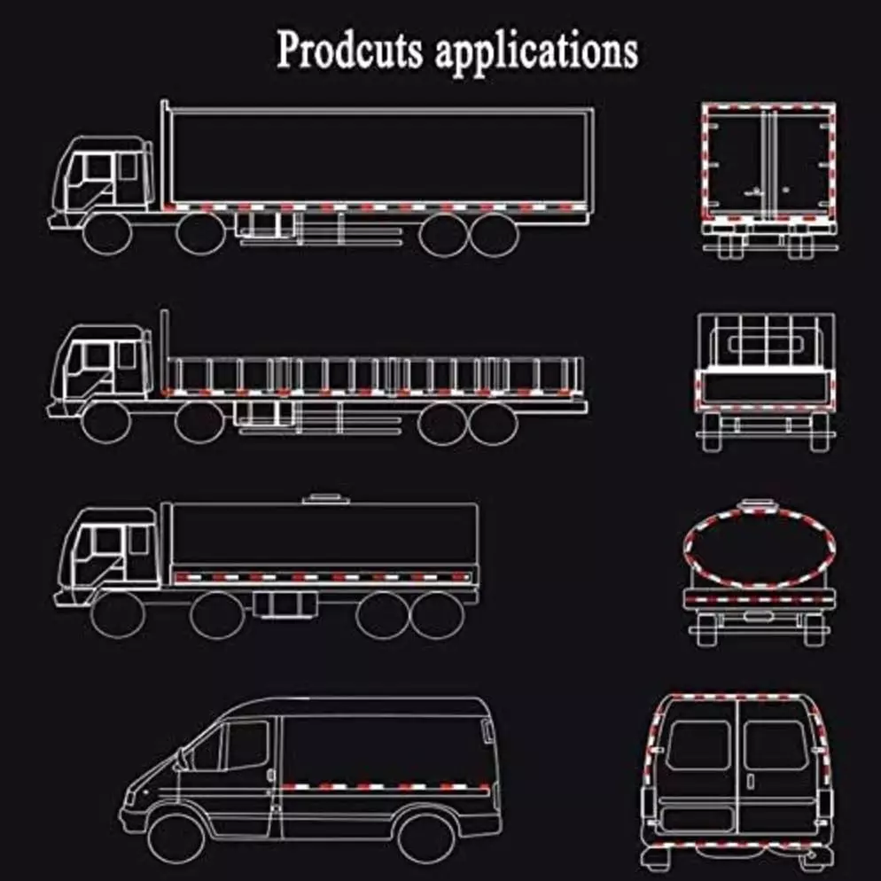 generic-high-intensity-warning-reflective-radium-tape-sticker-508-mm-2-inch-x-5-m-yellow-red-green-blue-white-pack-of-5