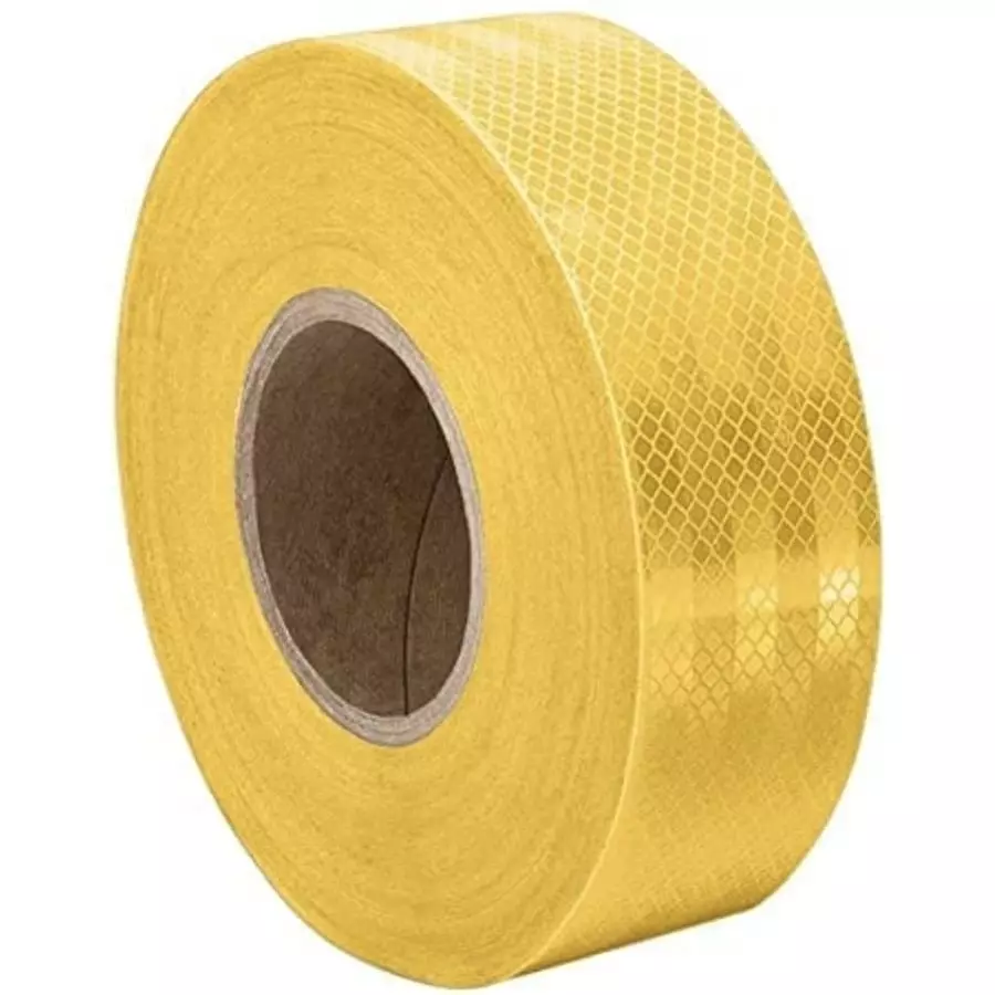 Glowedge Reflective Tape Yellow Self Adhesive 177 m Length 50 mm Width