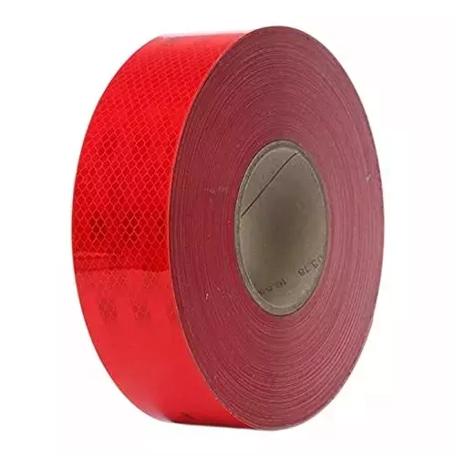 BEGGOSAFE Reflective Tape 50 m Length Waterproof 50.8 mm (2 inch) Width Red (Pack of 5)