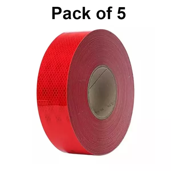 beggosafe-reflective-tape-50-m-length-waterproof-508-mm-2-inch-width-red-pack-of-5