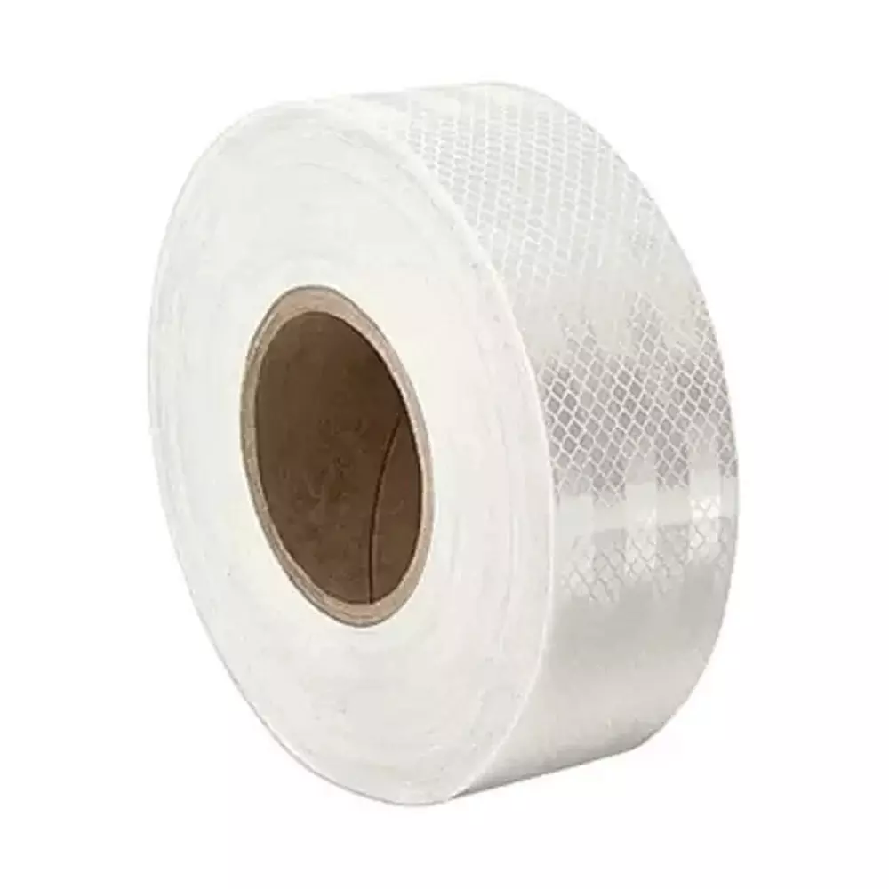 Shines Reflective Tape 40 m Length White 2 Inch (50 mm) Width for Vehicles & High-Visibility Safety Marking, WHI-40M