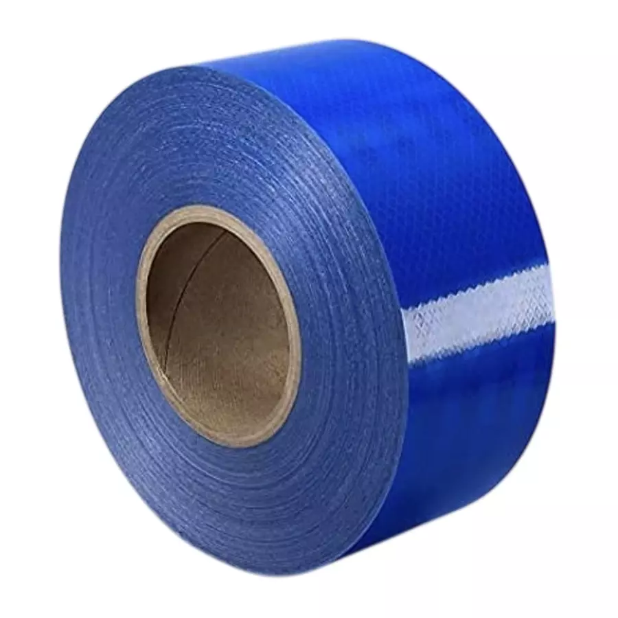 Glowedge Reflective Tape Blue Self Adhesive 19 m Length 50 mm Width