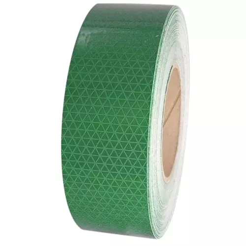Glowedge Reflective Tape Green Self Adhesive 235 m Length 50 mm Width