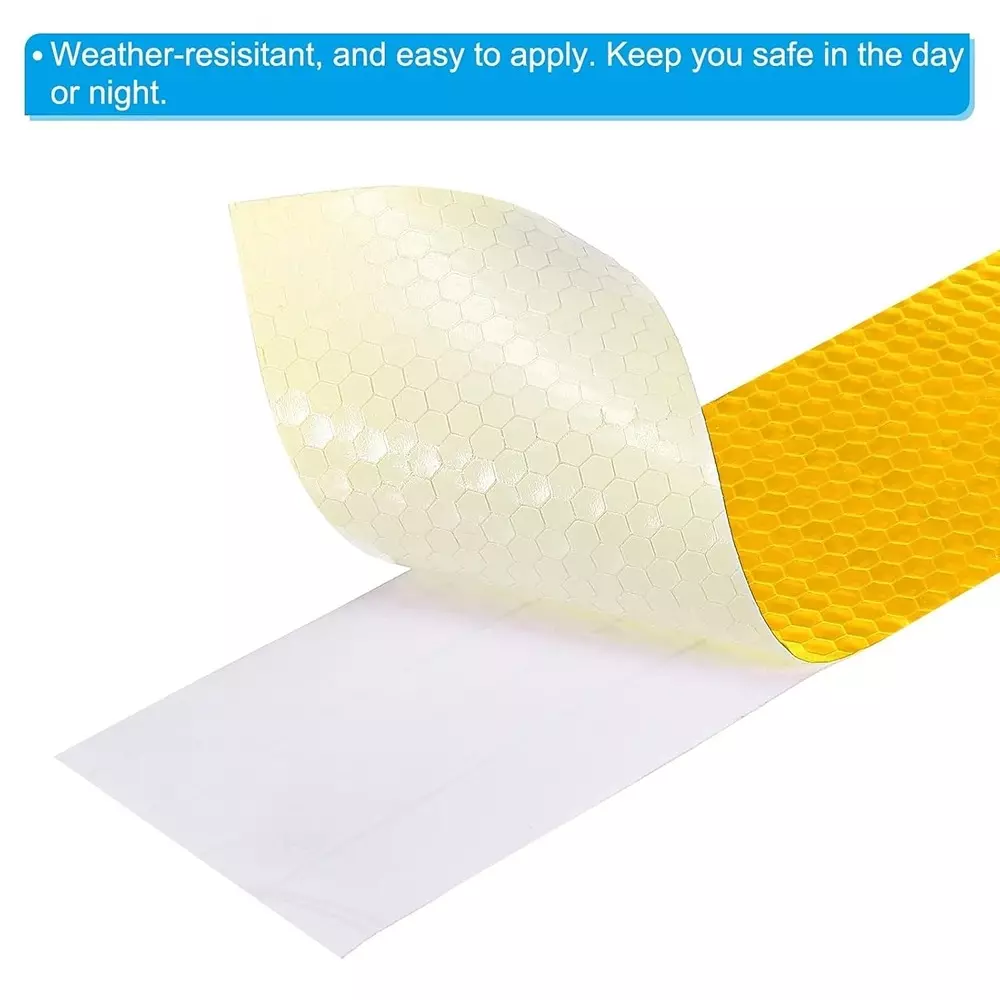 GENERIC 2 inch (50.8 mm) High Intensity Warning Reflective Tape Yellow 2 m Length