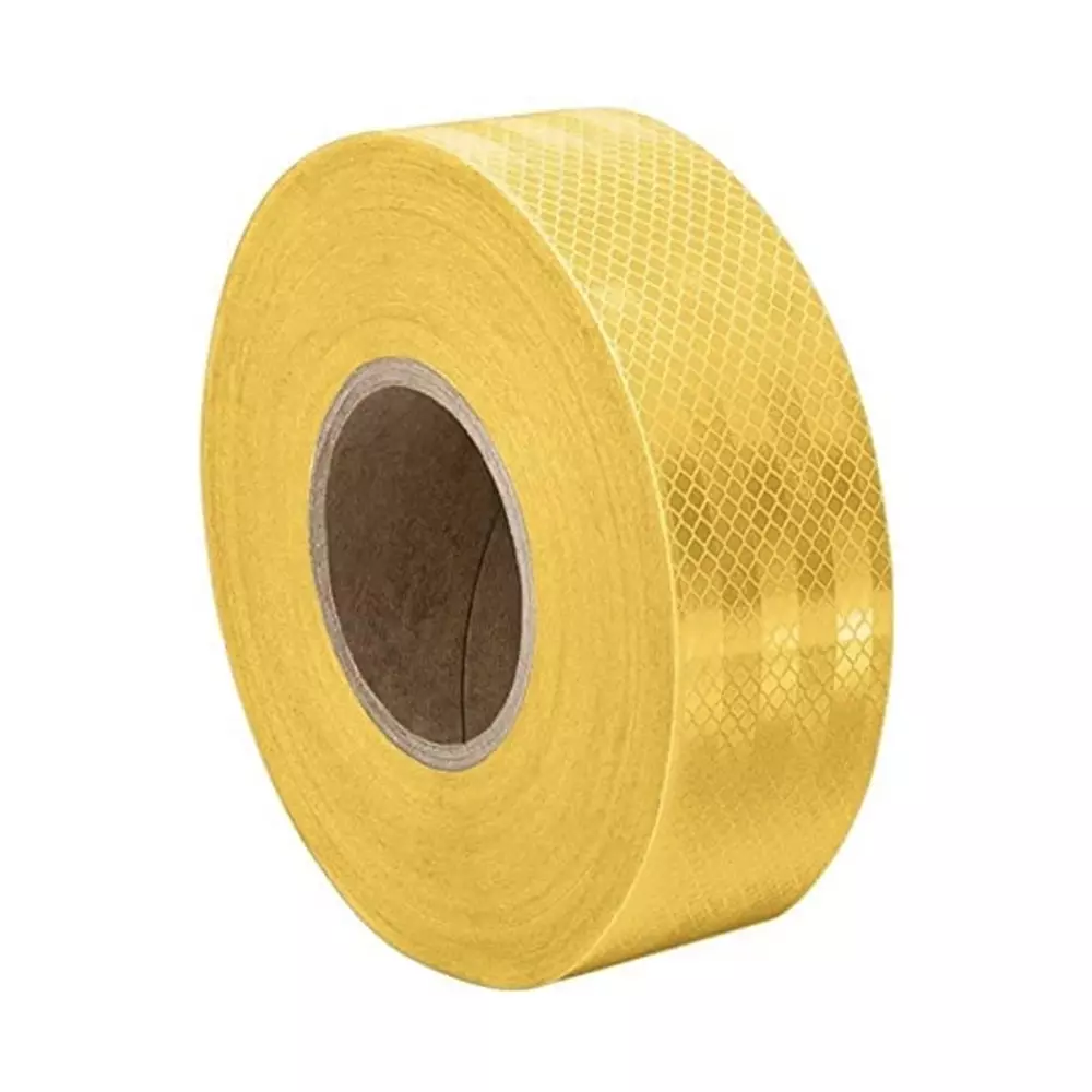 Shines Reflective Tape 40 m Length Yellow 2 Inch (50 mm) Width for Vehicles & High-Visibility Safety Marking, YEL-40M