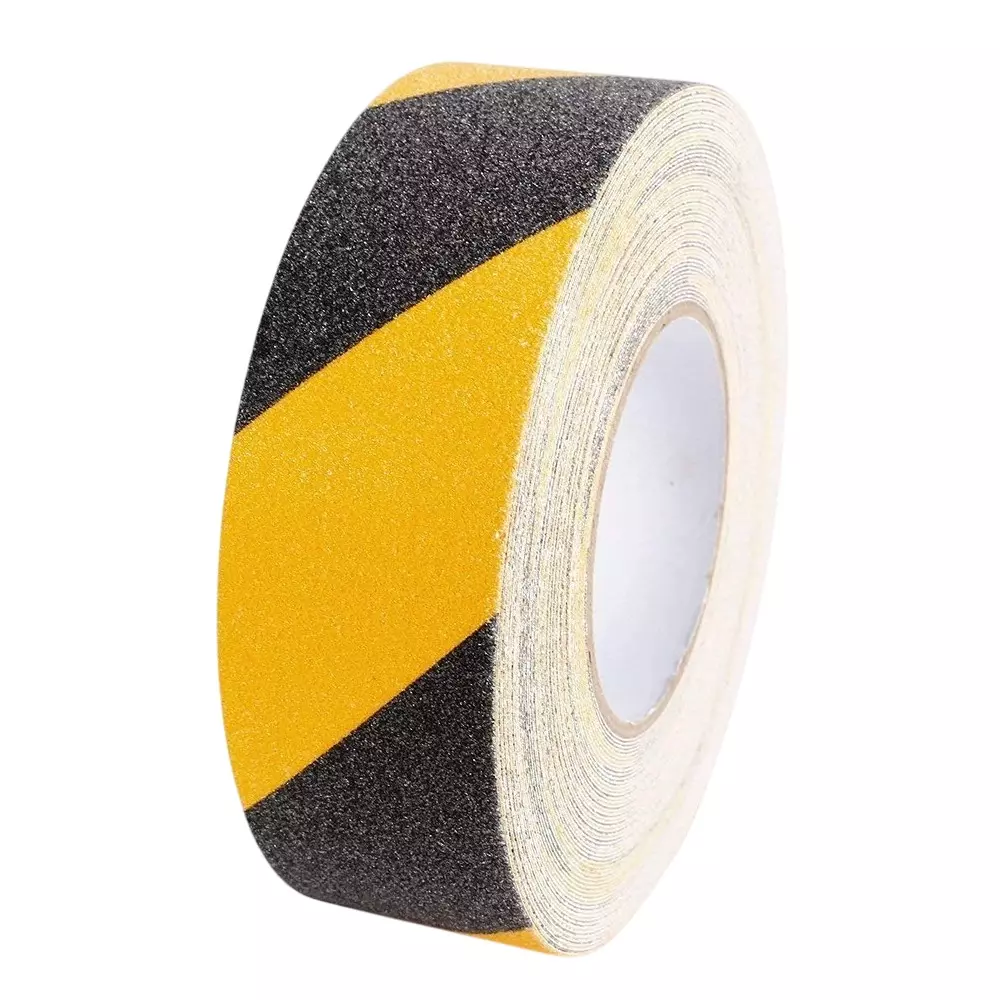 GENERIC High Intensity Anti-Skid Tape Yellow and Black For Outdoor/Indoor Stairs, Steps, Floor Ramps
