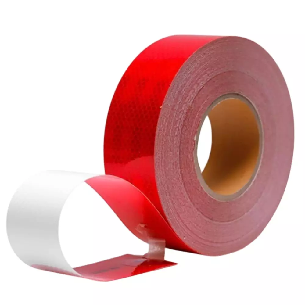 GENERIC Reflective Radium Conspicuity Tape 2 Inch (50.8 mm) x 10 m Size Vinyl Red