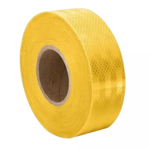 GENERIC Heavy Duty Reflective Radium Warning Tape 50.8 mm (2 Inch) x 50 m Yellow
