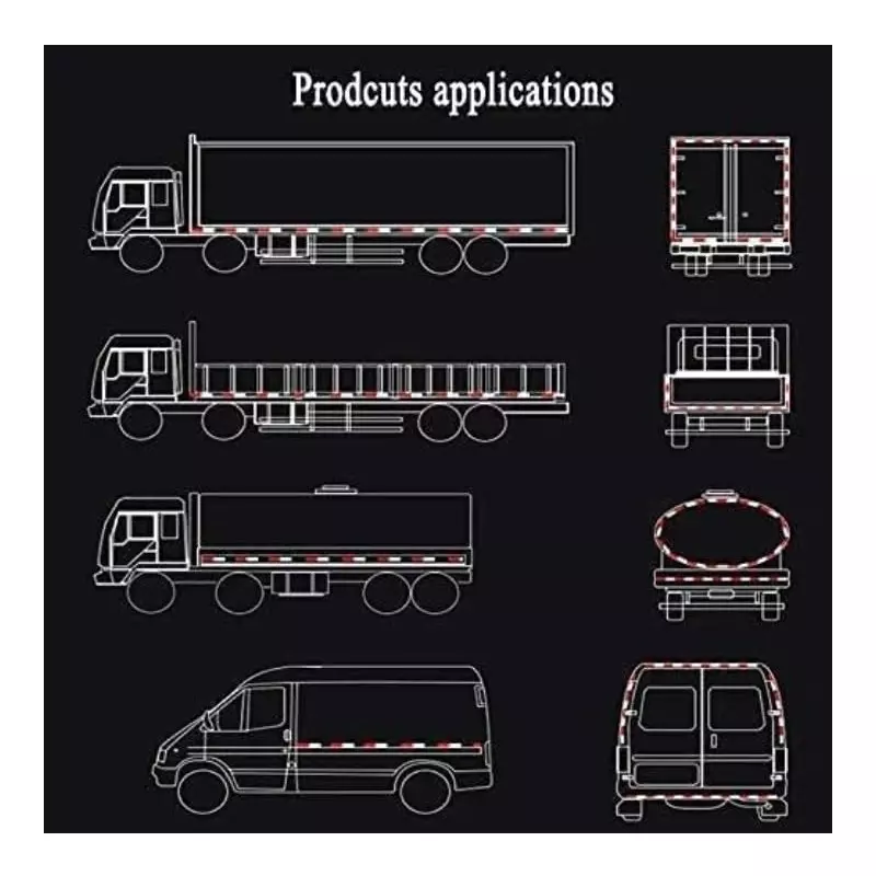 GlowTail High Intensity Warning Reflective Radium Tape Sticker 50.8 mm (2 Inch) x 0.6 m Red, White & Yellow (Pack of 3)