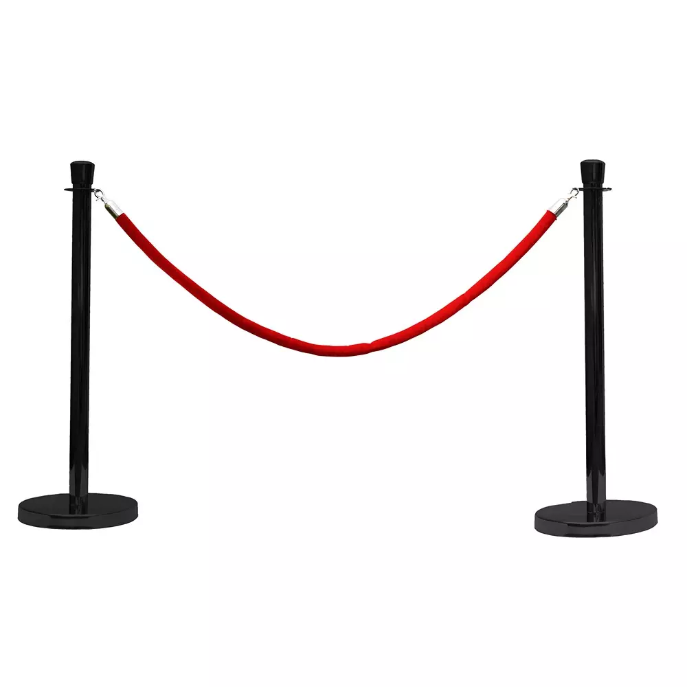 RS PRO Safety Barrier Steel Black Color, 2843580