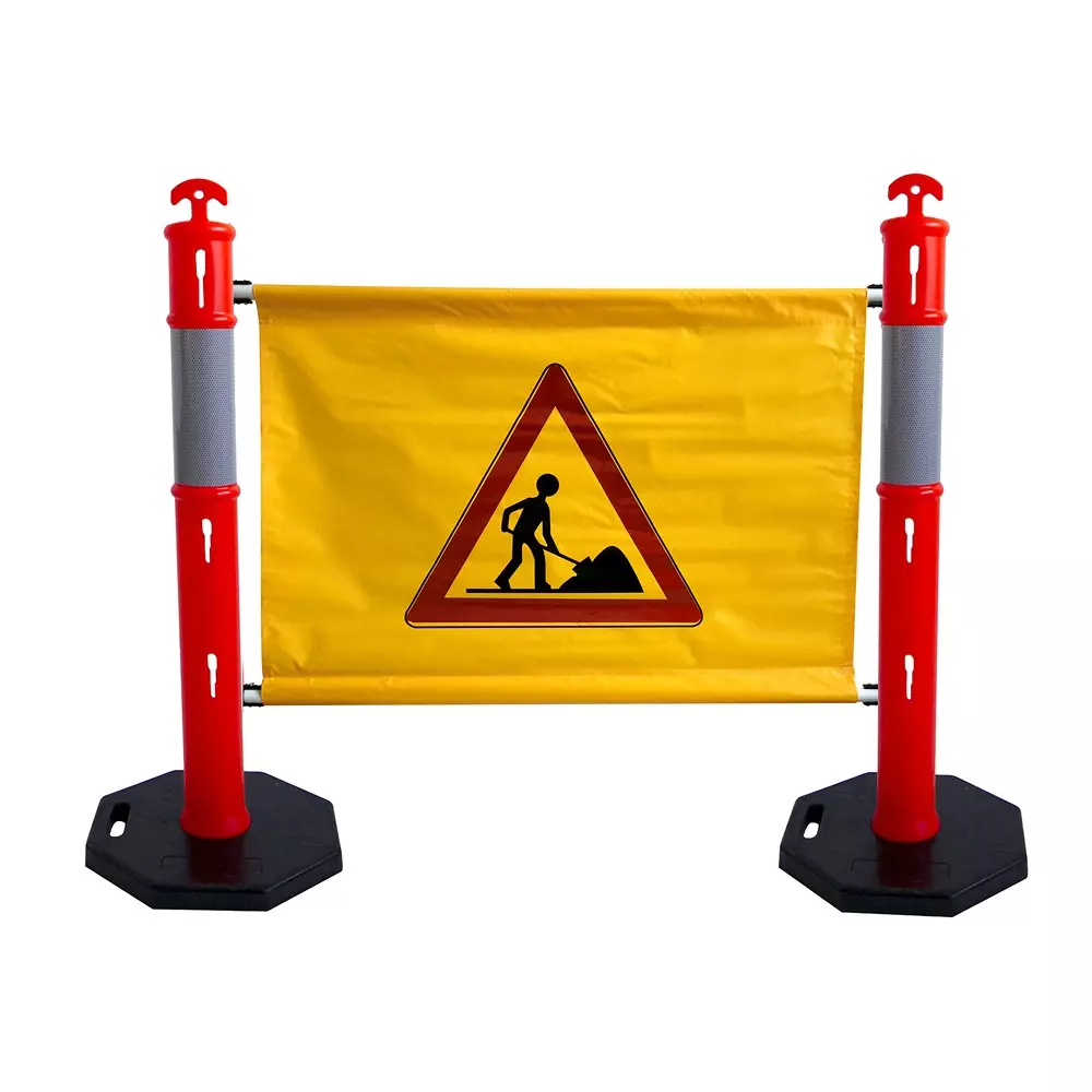RS PRO Safety Barrier Polypropylene Red/Yellow Color, 2845135