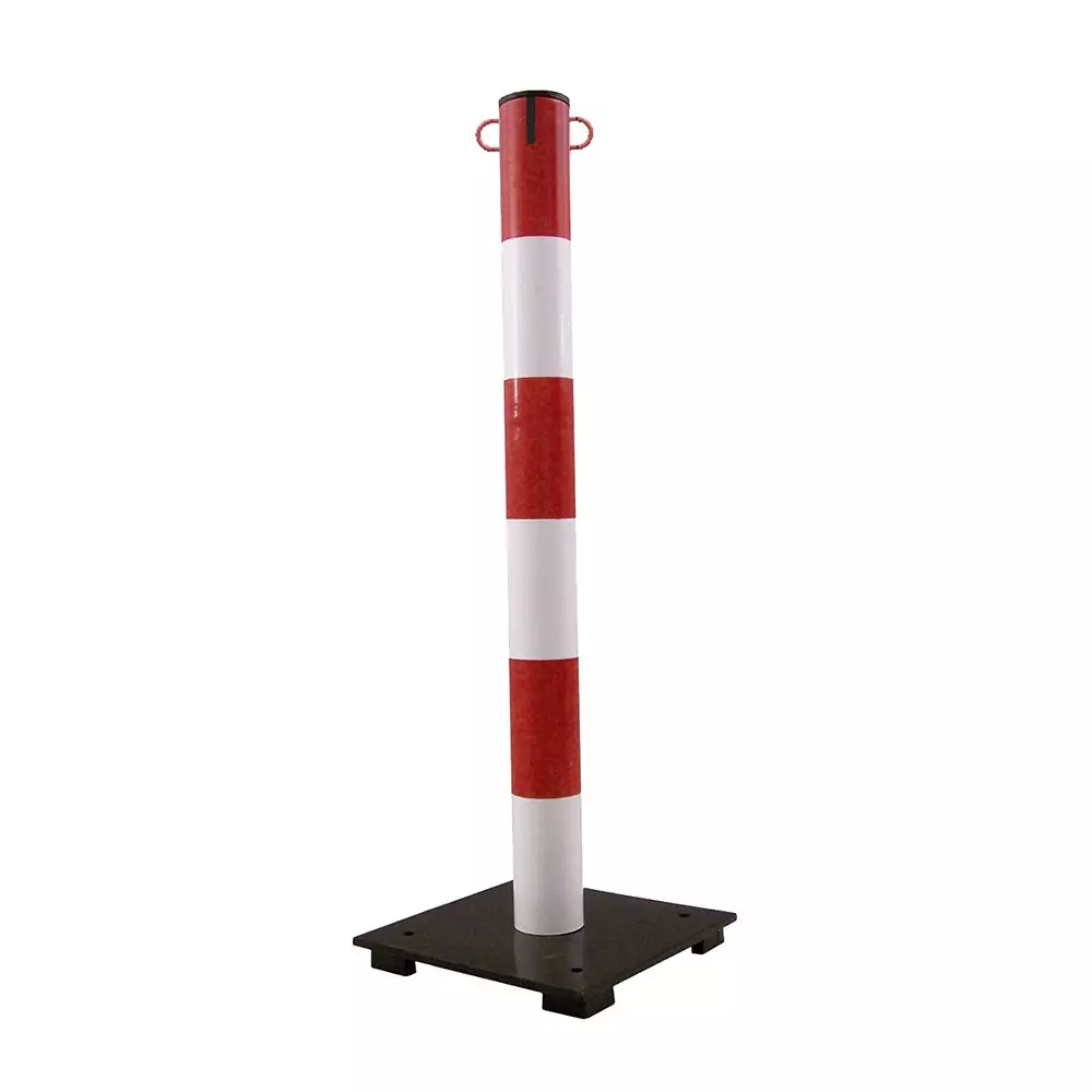 RS PRO Safety Barrier Steel Red, White Color, 2845306
