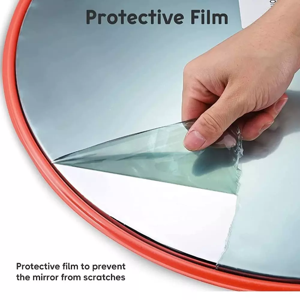 H2 Convex Mirror 80 cm (32 inch) Mirror Size Wall or Pole Mount High-Quality Acrylic/Polycarbonate 3 Kg (Pack of 5)